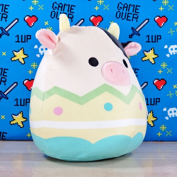 Squishmallow Connor the Cow inside Egg 8" UltraSoft Farm Pal Holiday Plush NWT - Picture 2 of 12